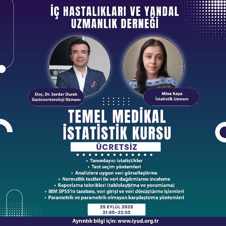 temel medikal istatistik kursu temel medikal istatistik kursu iç hastalıkları ve yan dal uzmanlık derneği